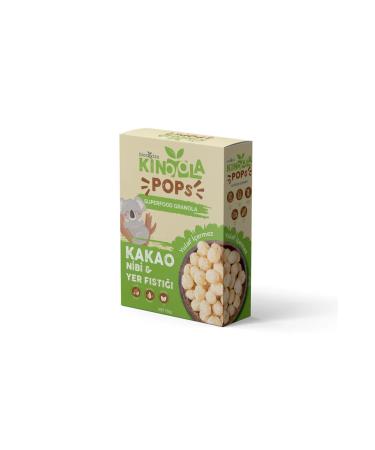 Biorootzo Kinoola Pop Breakfast Cereal - Cocoa Nib & Peanut - Oat Free - Gluten Free Vegan Granola 150 g - Buy Online on GoSupps.com