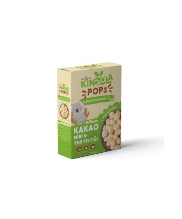 Biorootzo Kinoola Pop Breakfast Cereal - Cocoa Nib & Peanut - Oat Free - Gluten Free Vegan Granola 150 g - Buy Online on GoSupps.com