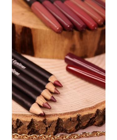LUUA 12 Piece Set Colorful Lip Pencil