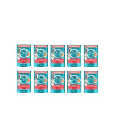 Purina One Sterilized Cat Food Salmon & Carrot 10 Pieces 85 G