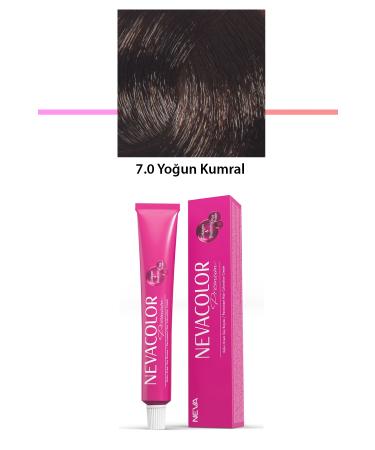 edikli store Premium 7.0 Intense Blonde - Permanent Cream Hair Dye 50 g Tube