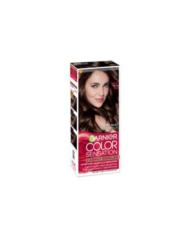 Garnier Color Sensation Striking Colors Hair Dye 4.0 Intense Brown (1 PIECE)