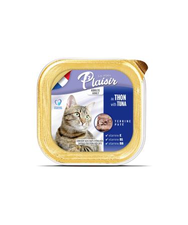 Plaisir Pate Tuna Fish Canned Cat Food 100 Gr X12 Pieces