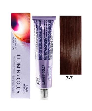 Wella Illumina 7/7 Medium Brown Auburn Hair Color 60ML KeyProduct302