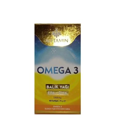 Aftamin Omega 3 Fish Oil 1300 Mg 60 Softgel Capsules - Buy Online on GoSupps.com
