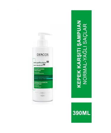 Vichy Dercos Anti Dandruff Anti Dandruff Shampoo For Normal And Oily Hair 390 Ml