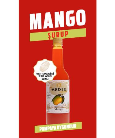 AGOSTO 750 ml Mango & Orange Base Syrup