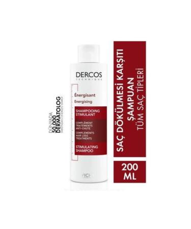 Vichy Dercos Energising Anti Hair Loss Shampoo 200 ml DEMBA696 - Buy Online on GoSupps.com