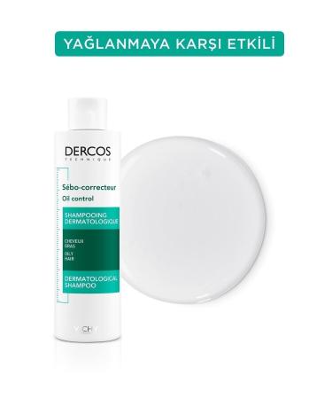 Vichy -DERCOS OIL CONTROL ANTI-OIL CARE SHAMPOO 200ML BRIGHTT819 - Buy Online on GoSupps.com