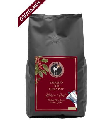Alesta Coffee Espresso Ground Coffee 1000 Gr. (Moka Pot and Home Type Machines)
