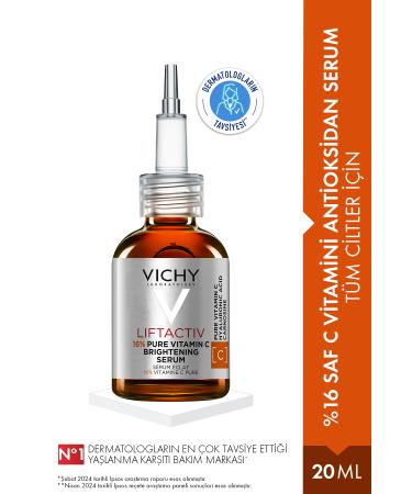 Vichy Liftactiv Pure Vitamin C Antioxidant Serum 20 ml - For All Skin Types