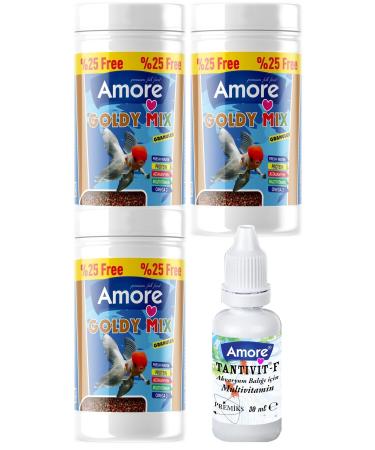 AMORE Goldy Mix Granules 250 ml Strong Healthy Colors Japanese Fish Food