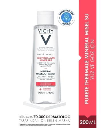 Vichy Mineral Micellar Moisturizing Skin Soothing Face Eye Cleansing Water 200ml Passi.4081