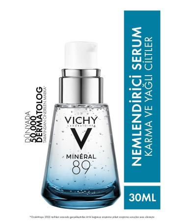 Vichy Moisturizing and Strengthening Mineral 89 Serum with Hyaluronic Acid 30ml.