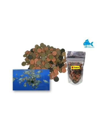 At l m Aquarium Glass Sticking Tablet Food Mix for All Aquarium Fish 50 Pieces