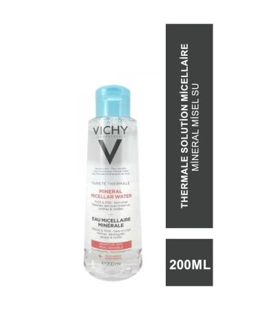 Vichy Purete Thermale Mineral Micellar Water 200 ml For Sensitive Skin Face and Eye Area