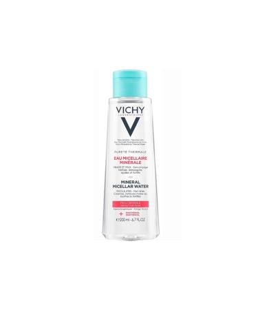 Vichy Purete Thermale Mineral Micellar Water 200 ml For Sensitive Skin Face and Eye Area - Buy Online on GoSupps.com
