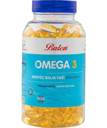 Balen Omega 3 Norwegian Fish Oil (TRIGILICERID) Softgel 1380 Mg*200