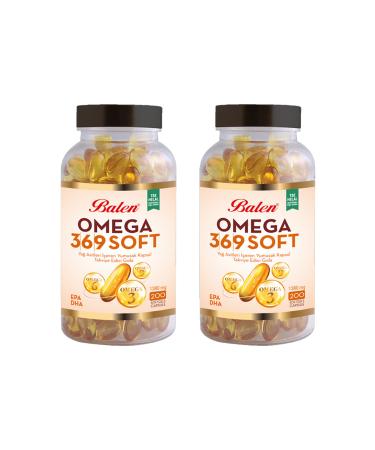 Balen Omega 3 6 9 Soft Fatty Acids Softgel 1380 MG*200 x2 PIECES