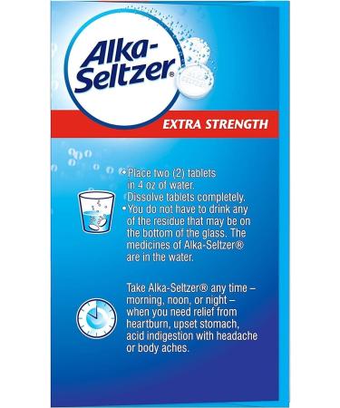 Bayer Alka Seltzer Extra Strength 24 Tablets - Buy Online on GoSupps.com