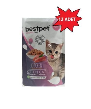 Bestpet Jelly Pouch Tuna and Anchovy Adult Cat Canned Food 85 gr X 12