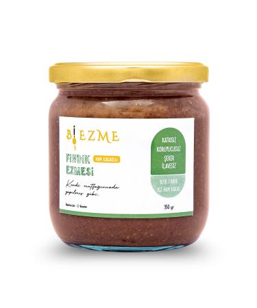 Bi Ezme Sugar-Free Additive-Free Homemade Plain Hazelnut Paste 350 Gr