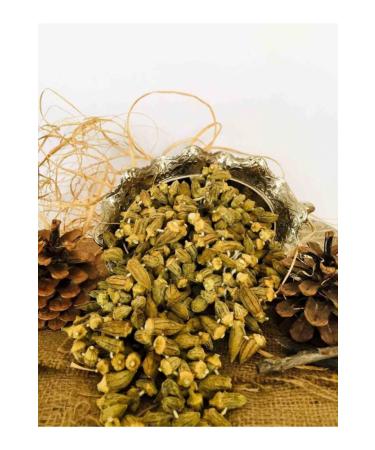 BZG Manufacturer Zeyveli Food Local Products 1963 Dried Okra 1 Kg (Flower Okra)