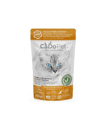 CaDoPet (GRAIN FREE) Super Premium Chicken Meat Cat Wet Food 85 Gr * 24 Pieces