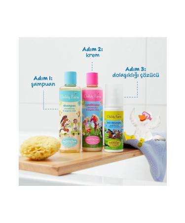 Childs Farm Strawberry and Organic Mint Children's Hair Cream 250ml - Buy Online on GoSupps.com