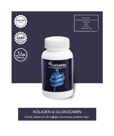 Colladay 90 Tablets Glucosamine Collagen Complex Containing Supplementary Food