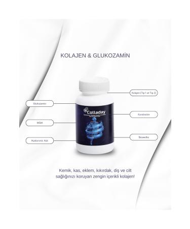 Colladay 90 Tablets Glucosamine Collagen Complex Containing Supplementary Food - Buy Online on GoSupps.com