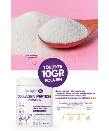 Collagen Life 0 Hydrolyzed Collagen Peptides Biotin and 15 Amino Acid Food Supplement 50 Days - Buy Online on GoSupps.com