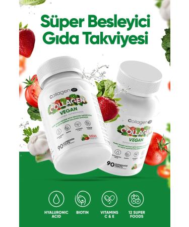 Collagen Life Plant Based Protein Powder with Vegan Collagen Support 90 Tablets and Life Biotin Hyaluronic Acid - Buy Online on GoSupps.com