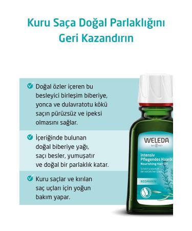 Weleda Rosemary Conditioning Hair Oil Organic Rosemary Nourishing Hair Care Oil 50ml - Buy Online on GoSupps.com