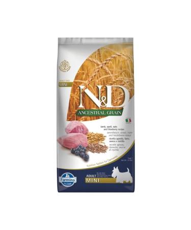 & D Ancestral Grain Lamb Wheat Oat & Blueberry Small Breed Adult Dog Food 7 Kg