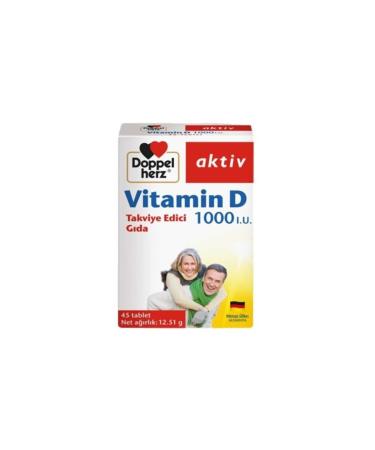 Doppelherz Vitamin D 1000 Iu 45 Tablets