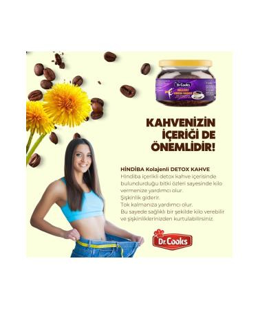 Dr Cooks Collagen Chicory Coffee Detox Diet Coffee Coffee 1 Month - (60 USES) Net 150gr - Buy Online on GoSupps.com