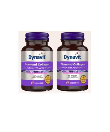 Dynavit Diamond Collagen & Hyaluronic Acid 30 Tablets X 2 Pieces