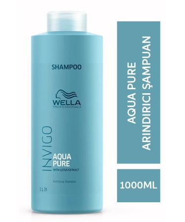 Wella Invigo Aqua Pure - Deep Cleansing - Purifying Shampoo 1000 ml CYT99555226955365589226