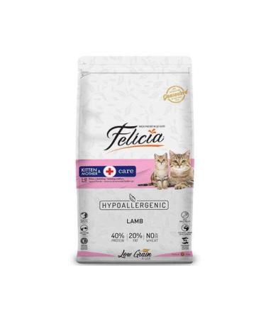 Felicia Lamb Kitten Cat Food 12 Kg + Wet Food 85 Gr (12 Pieces)