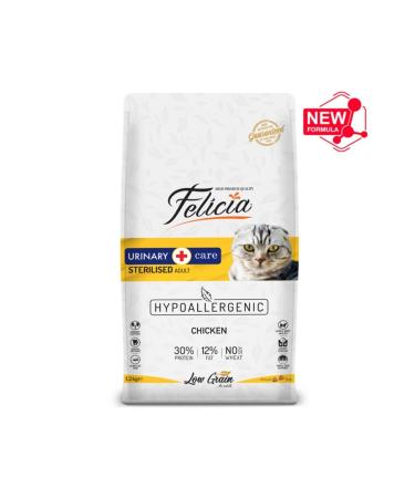 Felicia Low Grain Sterilized Chicken Cat Food 12 Kg