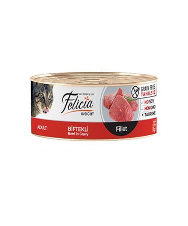 Felicia Pate Steak&Chicken Minced Cat Canned Food 85 Gr X 24 Pieces