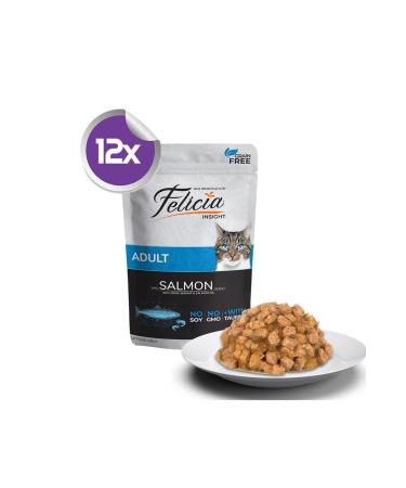 Felicia Salmon Grain-Free Adult Cat Canned Food 12x85gr