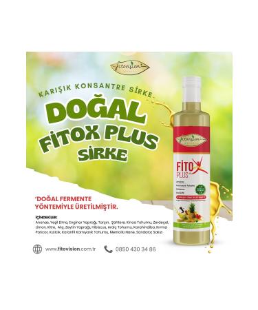 Fitovision Fitox Plus Natural Fermentation Detox Vinegar - Buy Online on GoSupps.com