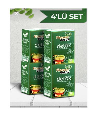 FITOXON DETOX Slimming Helping to Lose Weight Keeping You Full Detox Form Diet Tea (4 Boxes of 120 Original Package)