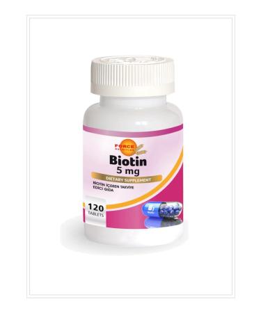 Force Nutrition Biotin 5 Mg 120 Tablets 3 Boxes