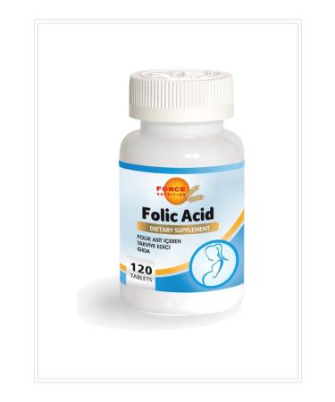 Force Nutrition Folic Acid 400 Mcg 120 Tablets