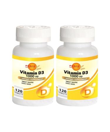 Force Nutrition Vitamin D 1000 Iu 120 Tablets Vitamin D Skt November 2023