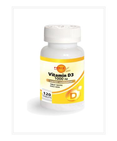 Force Nutrition Vitamin D 1000 Iu 3x120 Tablets Vitamin D Skt November 2023