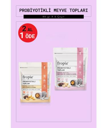 FROPIE Probiotic Bar 4 Pieces and Probiotic Balls 2 Pieces Gluten Free Additive Free